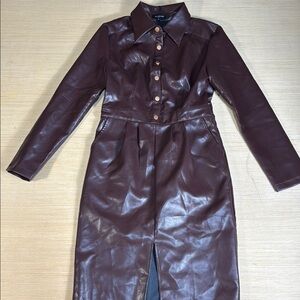 Area‎ Stars Faux Leather Dress